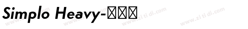 Simplo Heavy字体转换